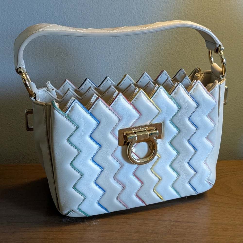 Salvatore Ferragamo Zigzag Top Handle Bag - Picture 3 of 16